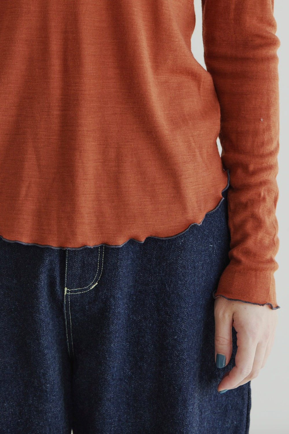 BASIC KNITWEAR T-SHIRT