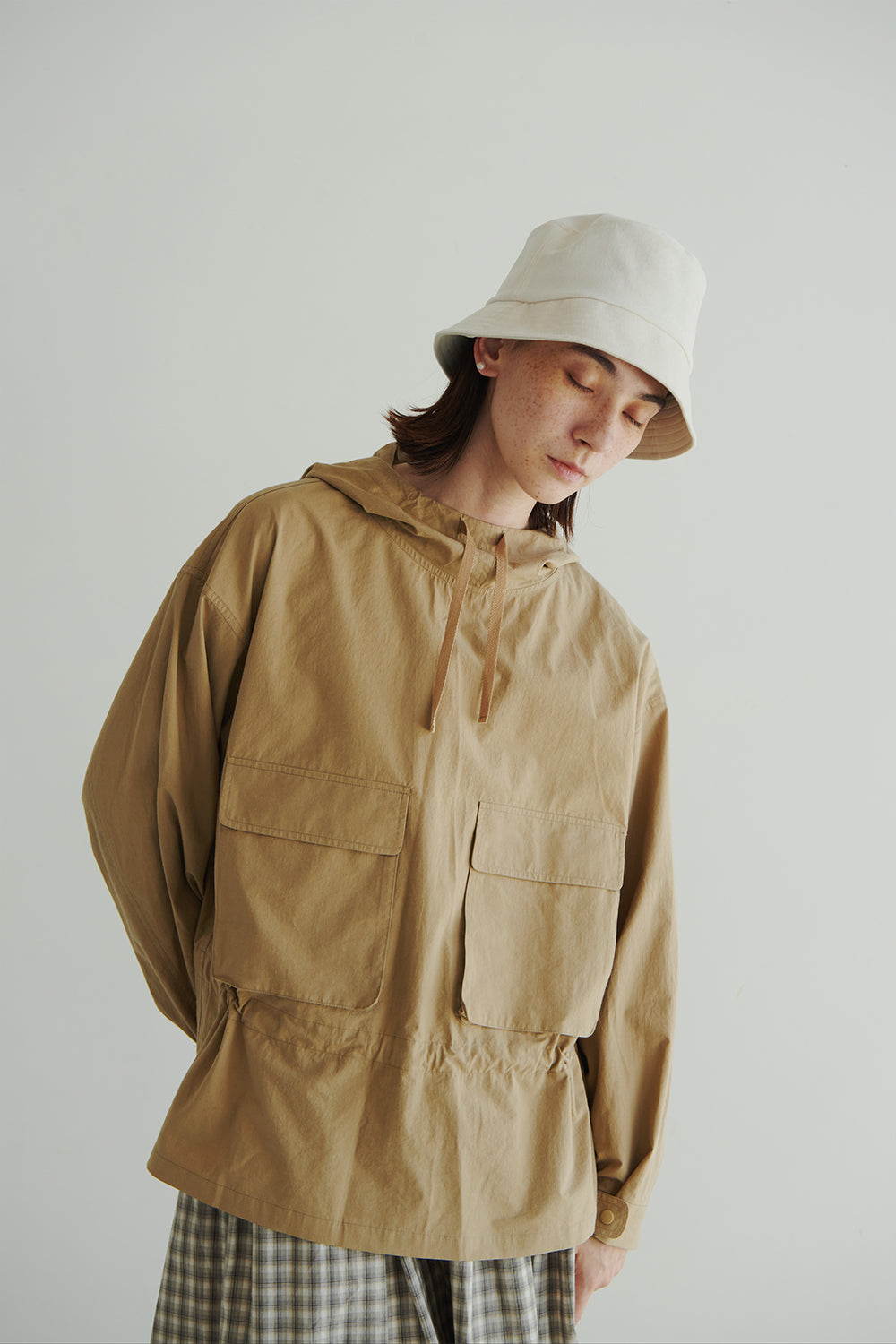 OMI ZARASHI COTTON HOODIE