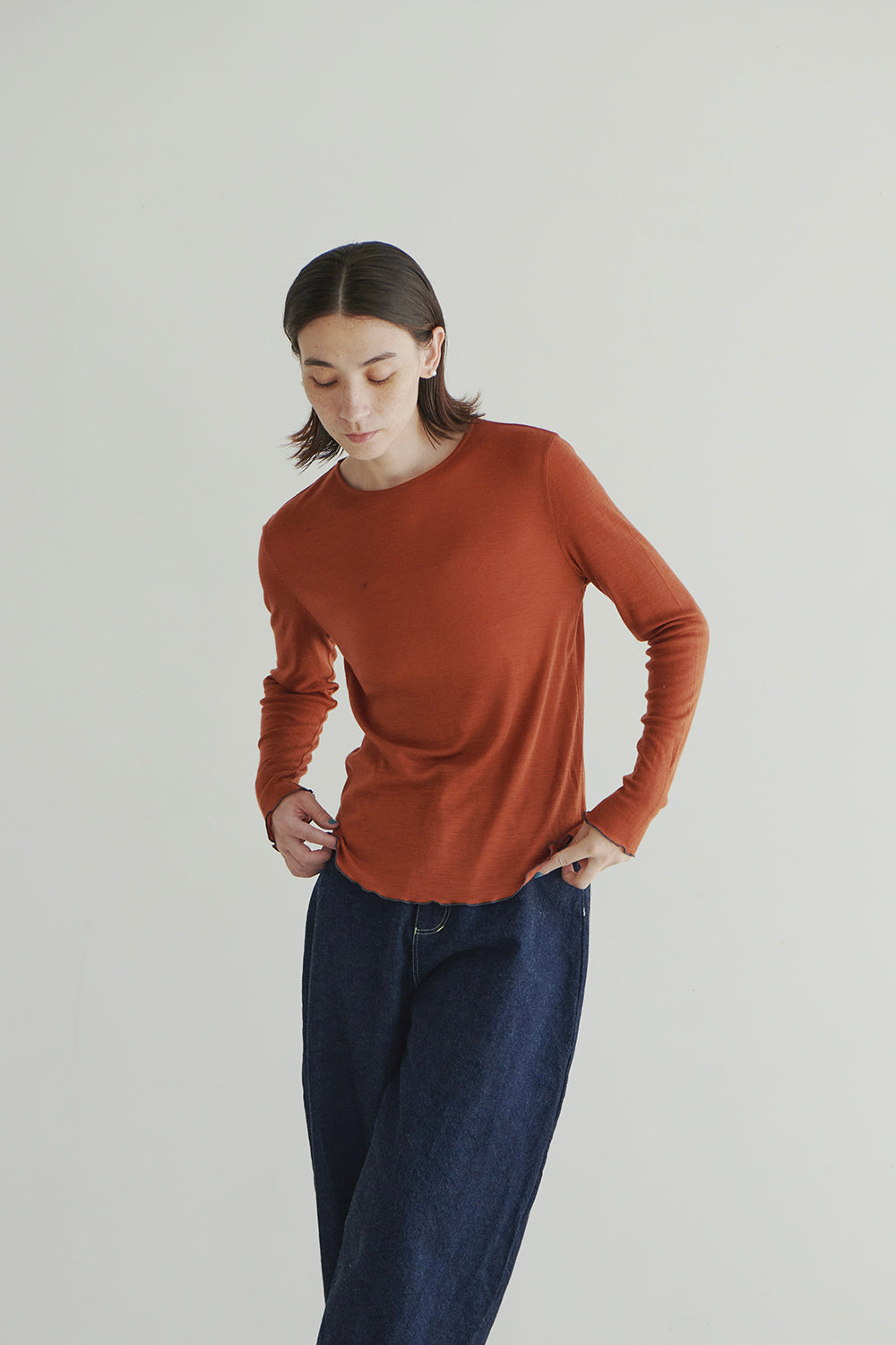 BASIC KNITWEAR T-SHIRT