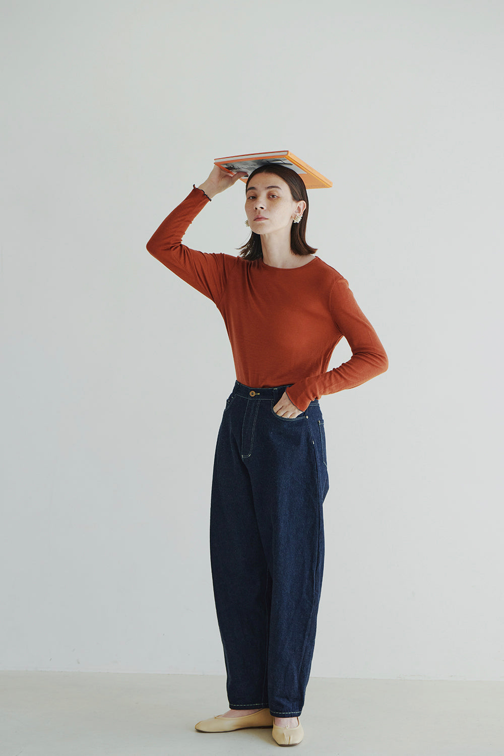 BASIC KNITWEAR T-SHIRT