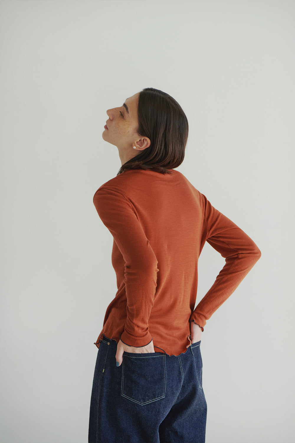 BASIC KNITWEAR T-SHIRT