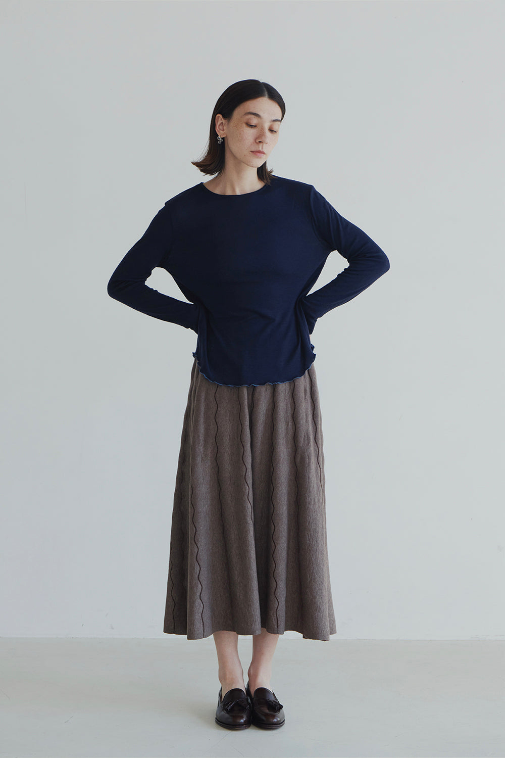 BASIC KNITWEAR T-SHIRT