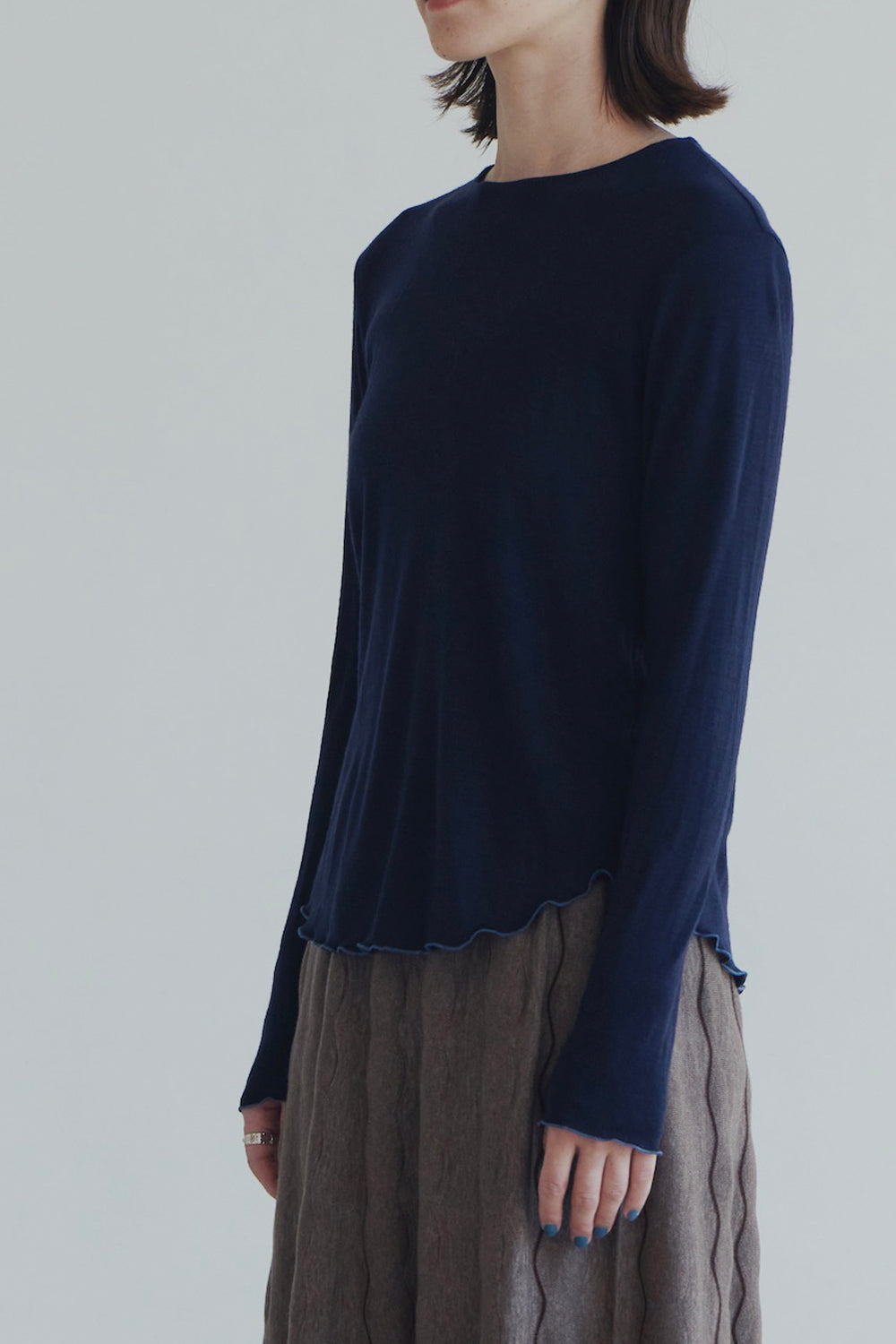 BASIC KNITWEAR T-SHIRT