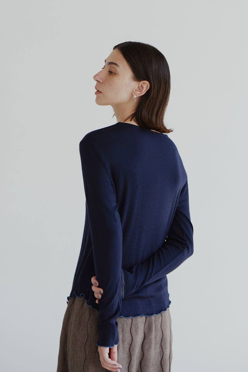 BASIC KNITWEAR T-SHIRT